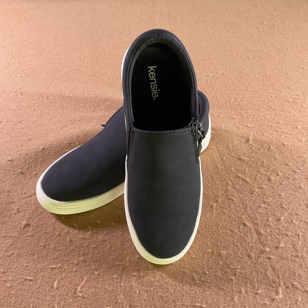Kensie Salia Black Ladies Canvas Slip-on Shoes Size 6M